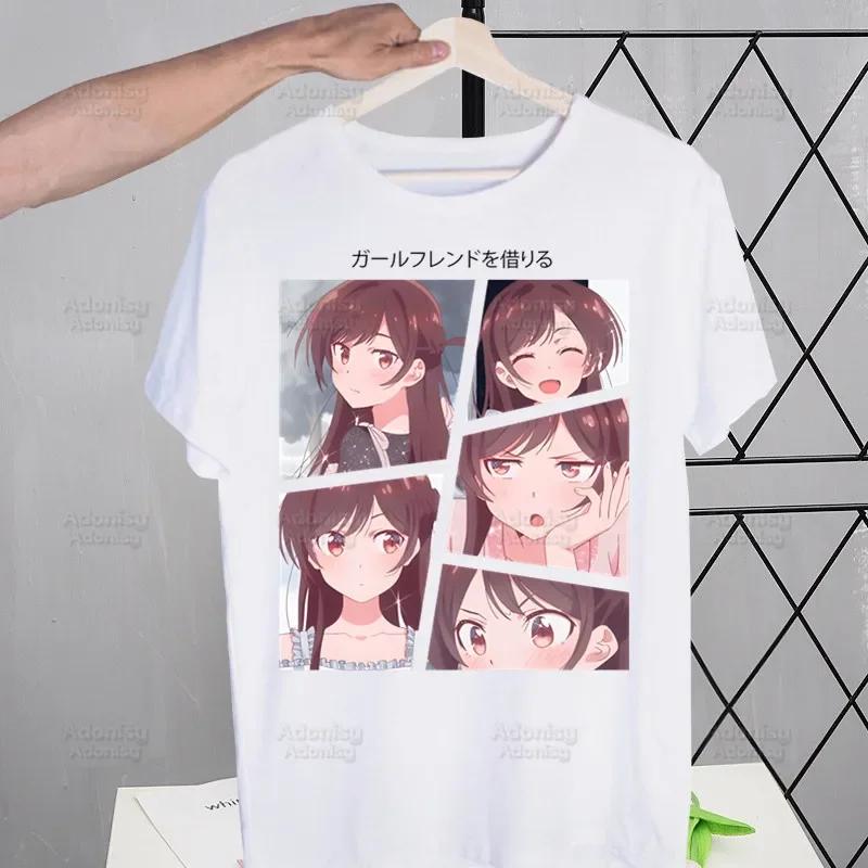 Rent A Girlfriend Chizuru Mizuhara T-shirts Funny Hip Hop Summer Women Men Tshirts Streetwear Ulzzang Harajuku T-Shirt Shirt