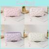 Canvas Pen Bag With Cute Floral Design Multifunction Organizer For School