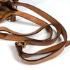 CELINE vintage Macadam logo Purse Crossbody Shoulder Bag Leather/Canvas Brown