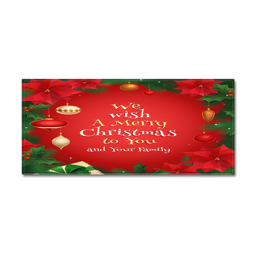Christmas Kitchen Sand Carpet Doormat Long Floor Mat