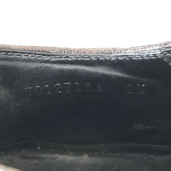 Italy Made/HUGO BOSS/Leather Long Nose Plain Toe Shoes/6.5/25.0-25.5/Brown/BROWN/Business Dress Shoes(USED)