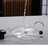 Sage Glass Teapot Set with Water Separation and Thickened Filter for Brewing Tea and Flowers