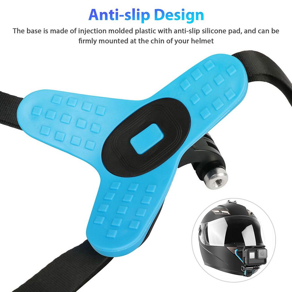 Motorcycle Helmet Strap Mount Chin Stand Mount Holder For 5/6/7 Motorcycle Camera Mount Full Face Holder Accessories