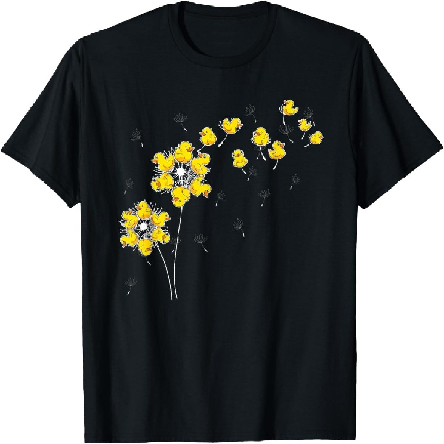 Dandelion Duckie Lover Duckling Bath Toy Ducky Rubber Duck T-Shirt XXXXXL разноцветный