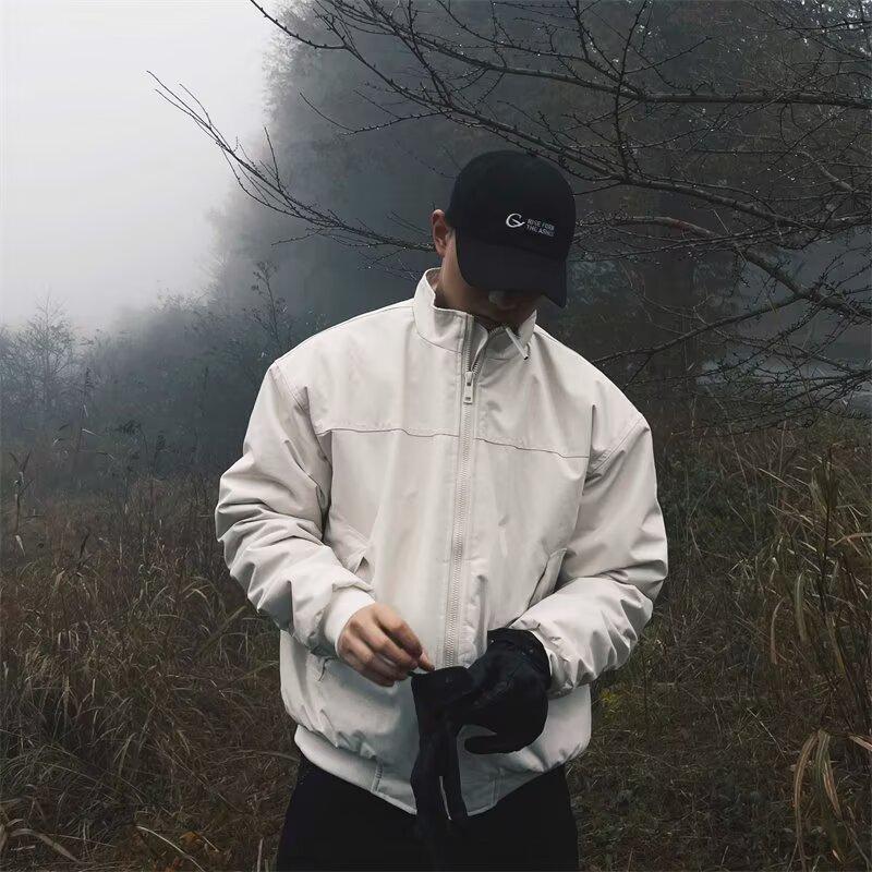 Men s Waterproof Winter Padded Coach Jacket with Stand Collar - Warm & Casual (LB019) 2XL (Recommended 150-170 jin)