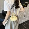 Mini Trendy Shoulder Bag With Sewn Detail And Inner Pouch For Casual Outings