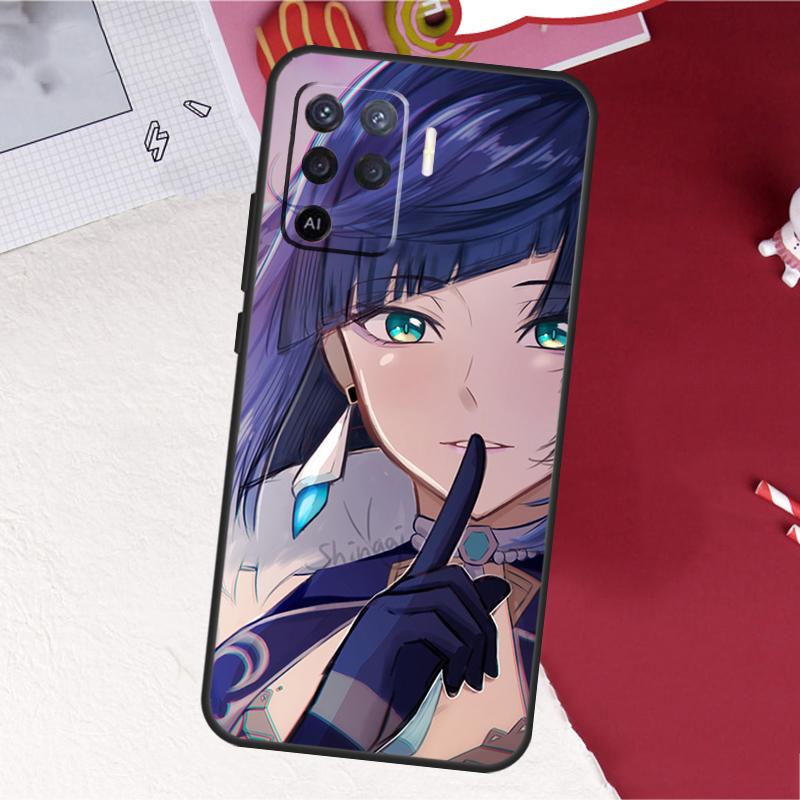 Yelan Genshin Impact Case For Oppo A16 A96 A76 A17 A18 A60 A80 A40 A38 A58 A78 A98 A94 A74 A54 A15 A57 A77 A5 Pro