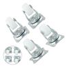 Parts Swivel Casters Homes White/silver With Rubber 4/12pcs Bearing Wheels Mount Ball Material Handling High Quality