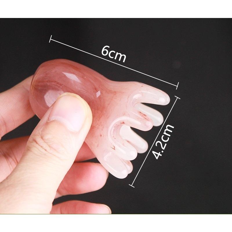 Octopus Shaped Head Massage Comb Resin Wide Tooth Scalp Massage Comb Meridian Acupoint Back and Neck Manual Deep Massage Tools