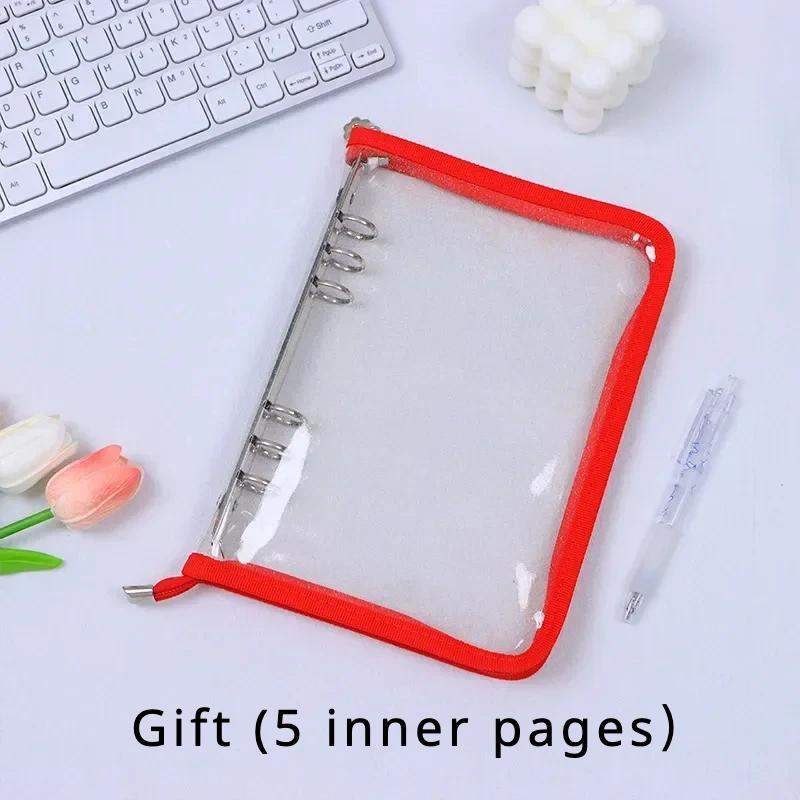 A5 Akrylowa Przezroczysta Powłoka Album na Zdjęcia na Luźnych Kartkach, DIY Odpinany Segregator, 6-otworowy Album Akrylowy Segregator Kpop, Segregator na Fotokarty