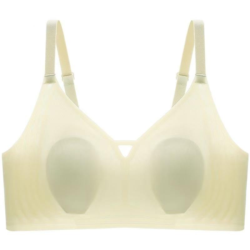 Women Seamless Wirefree Push Up Bra Comfortable Gathering Breathable Anti Sagging Lingerie