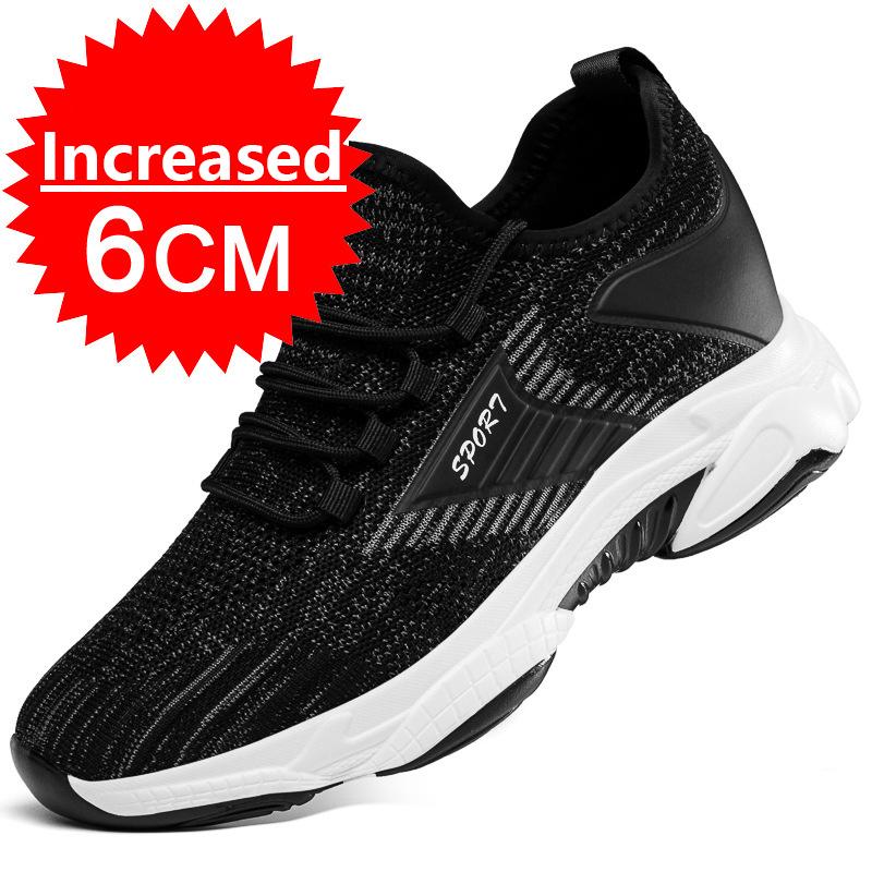 Sneakers Men Elevator Shoes Spring Summer Invisible Heightening Shoes Men 10CM Insoles Inner Height Increasing Mesh Sports Shoes