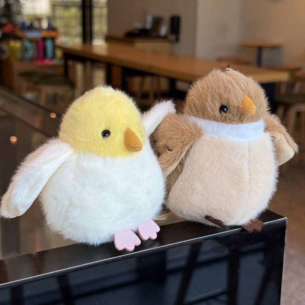 Flauschige Cartoon-Vögel Plüschtiere PP-Baumwolle Tier-Vögel Taschenanhänger Geburtstag Weihnachten Geschenk