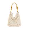 Spring new seaside beach bag women's large-capacity hollow woven shoulder bag versatile portable tote bag