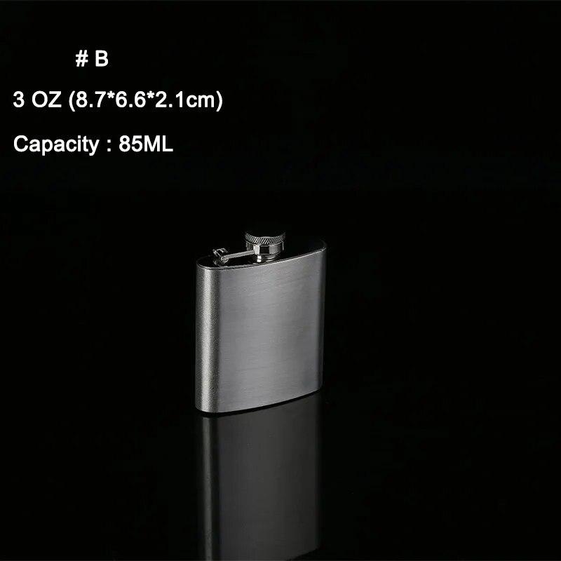 Portable Stainless Steel Liquor Flask for Wine Alcohol Whiskey 1-10oz