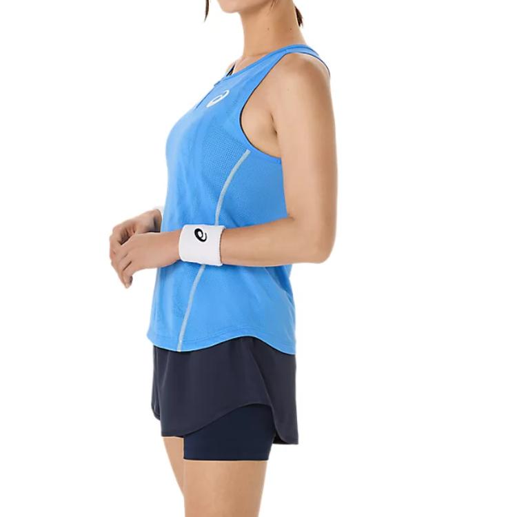Asics Casual Fashion Comfortable Sports Vest Women Vests Blue-Coast 2042A350-401