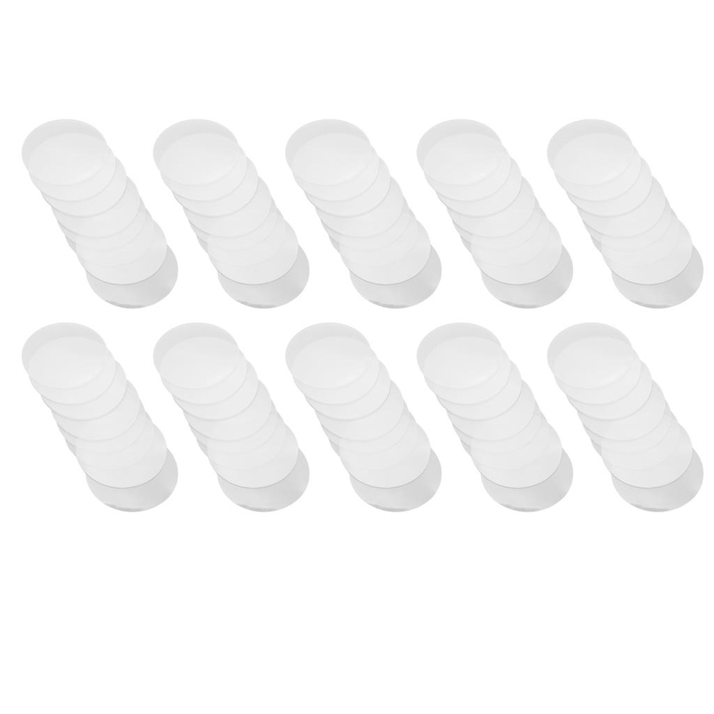200Pcs Transparent Badge Film Protective Clear PVC Multi Purpose Badge Button Film for Craft DIY