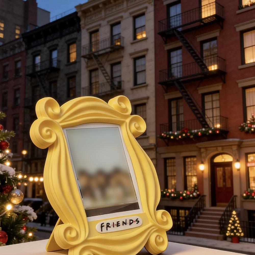 Jednoduchý fialový dveřní vertikální fotorámeček Kreativní magnet na ledničku 3palcový multifunkční žlutý fotorámeček Dárek pro přátele