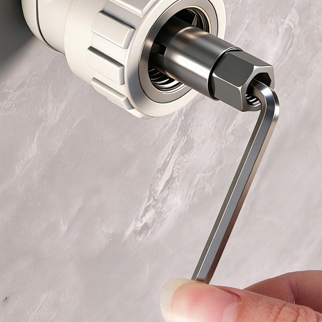 2 Piece Broken Pipe Extractor Tool 12mm & 14mm Pipe Screw Remover with Hex Wrench, for Faucet, Valve, Screw Thread Repair