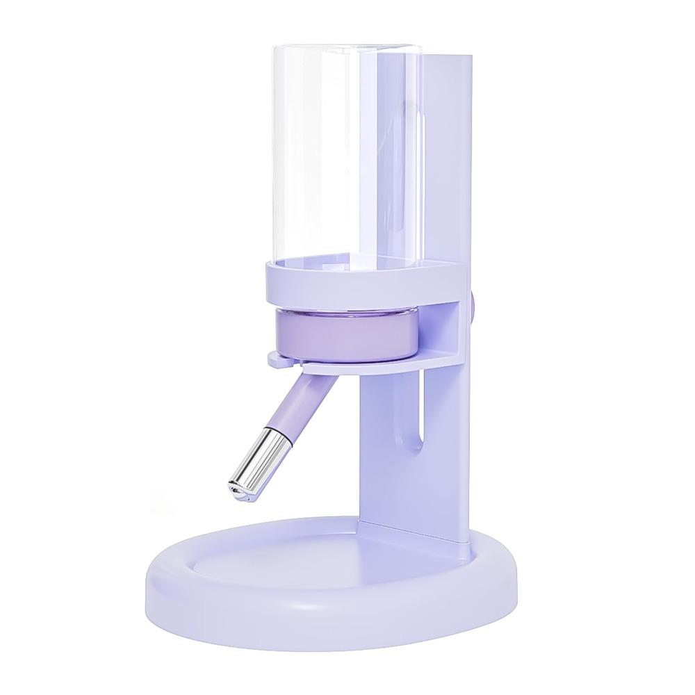 

120 мл Маленькая поилка для животных с подставкой Автоматическая кормушка для хомяка, золотистого хомячка фиолетовый