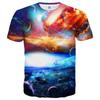 Bunte Lightning 3D Grafik T-Shirts Y2k Herren Freizeit Harajuku Street Kurzarm Tops Damen Mode Ice T-Shirt Kind Übergroße T-Shirts