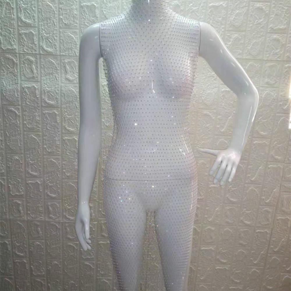 Sexy a ženské letní vystoupení a Gogo Show Style Grid Lesklé dámské šaty s kulatým límečkem