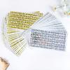5-delige set 0,5 inch 26 Alfabet Planner Stickers Waterdicht Goud Zilver Kleur Doe-het-zelf Letter Decoratieve Sticker Voor Kinderen Mok Laptop