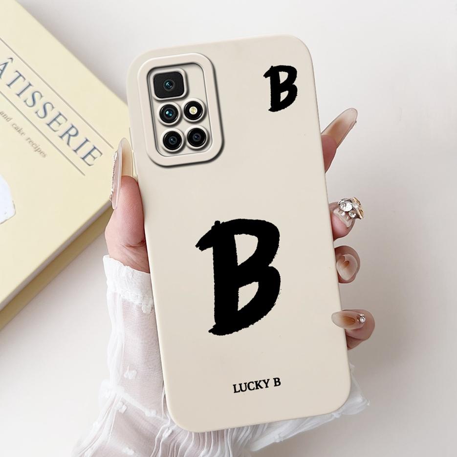 For Xiaomi Redmi 10 Case Fashion Lucky Letters Cover Shockproof Soft TPU Phone Case For Xiaomi Redmi 10 Prime Redmi10 2022 Shell