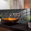 10pcs Black and White Marble Tiles Sticker Kitchen Wardrobe Bathroom Home Decor Self-adhesive Crystal Hard Film Art Wall Decals