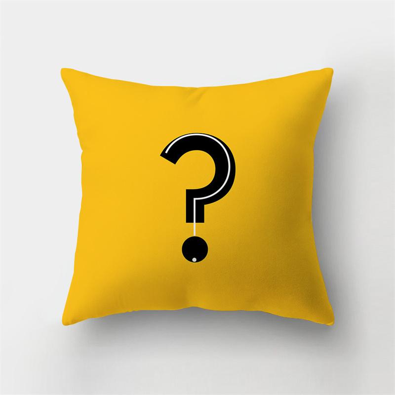 Yellow Plant Printing Pattern Cushion Cover Pillowcase Home Living Room Sofa Bedroom Decorative Pillowcase