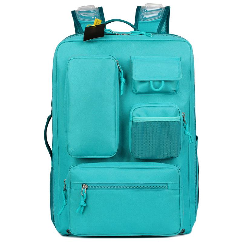 Unisex Air Cushion Multi-Pocket Large Capacity Sports Backpack for Students