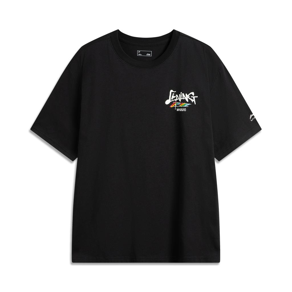Li Ning Sports Lifestyle Series High Street American Vintage Casual Ice Silk Comfortable Versatile Summer Short Sleeve T-Shirt AHSV263-6
