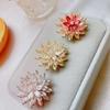 High End Pin Accessories for Suits Sweaters Chest Flowers Versatile and Atmospheric Decoration Rotatable Double-layer Snowflake Brooch for Women