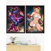 Cammy SF Juri Han Cartoon Anime Spiel Sexy Nude Girl Art-Poster Wand Seide Custom Decor Home Für Wohnzimmer Bild Dekoration