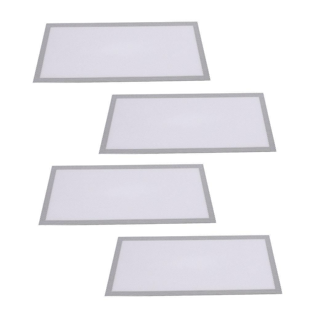 4 Stück Magnetische Bodenregister-Lüftungsgitterabdeckungen 5,5x12 Zoll Magnet PVC-Lüftungsgitternetz für Wand Decke Boden zum Auffangen von Schmutz Haaren