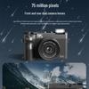 WD07 Mirrorless Digital Camera, 8MP, HD 5K, Dual Front and Rear Cameras, Beauty Self-timer.