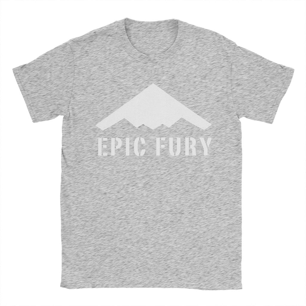 Operation Epic Fury 2026 Unisexs T Shirt Vintage Tee Shirt Short Sleeve Round Collar TShirts 100 Cotton Unique Clothes