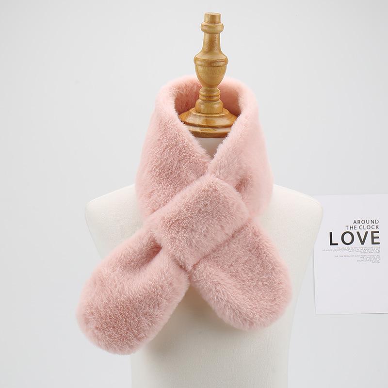 2023 Cute Cartoon Winter Scarf for Children - Korean Style, Warm Christmas Neck Warmer for Elementary School Girls & Boys