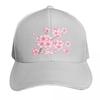 Falling Pink Sakura Cherry Blossom Branches On White Baseball Cap Hat Unisex Luxury Hat Unisex Derby Hat Hats Women Unisexs