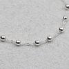Women's Daily Accessory Sari Silver Ball Chain Bracelet