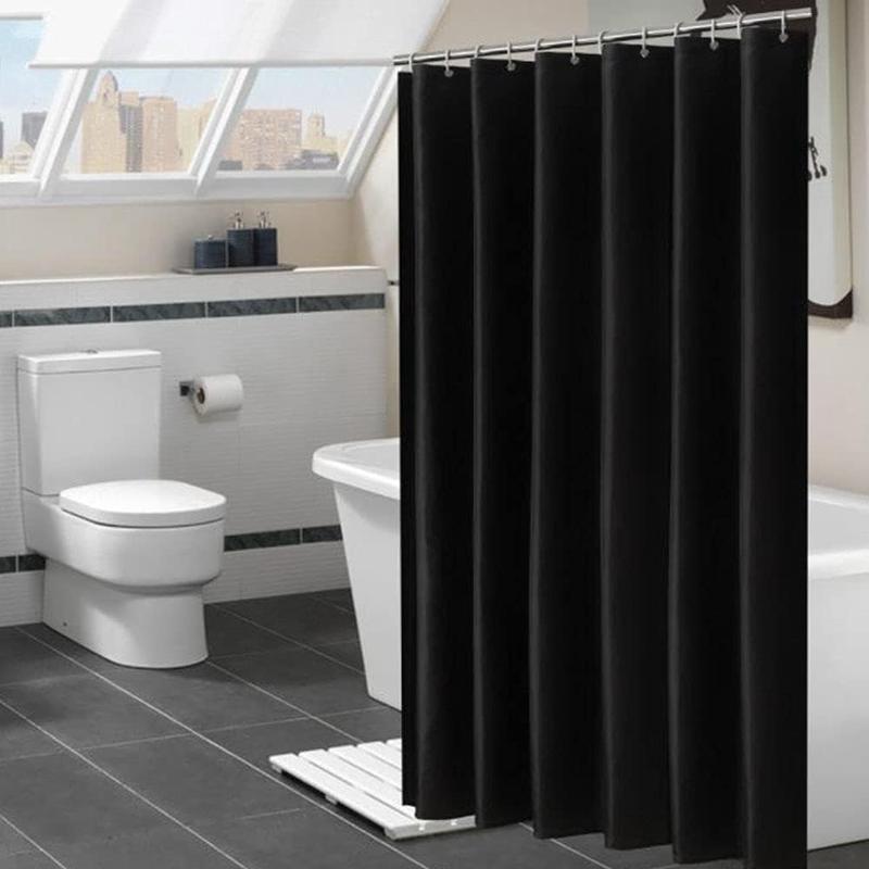 

72 W X72 H White Fabric Shower Curtain Liner, Simple Shower Curtain for Modern Neutral Hotel Bathroom Decor, Waterproof Cloth 180X180CM