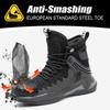 Fashion 2025 Men Work Safety Boots Anti-smash Anti-puncture Work Sneakers High Top Safety Shoes Men Indestructible Work Boots