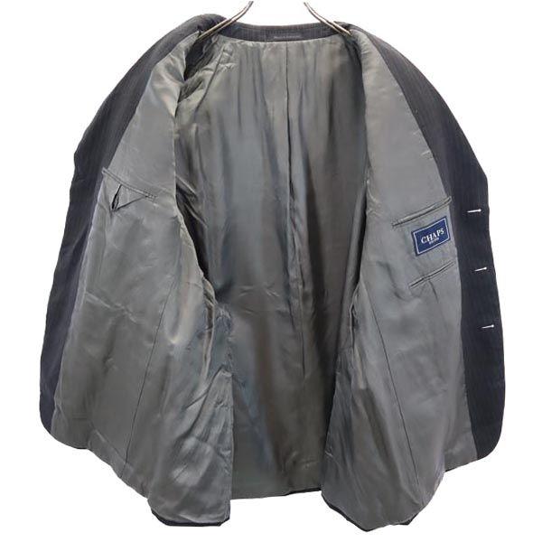 Chaps Stripe 100% Wool Tailored Jacket Navy System Men's Used