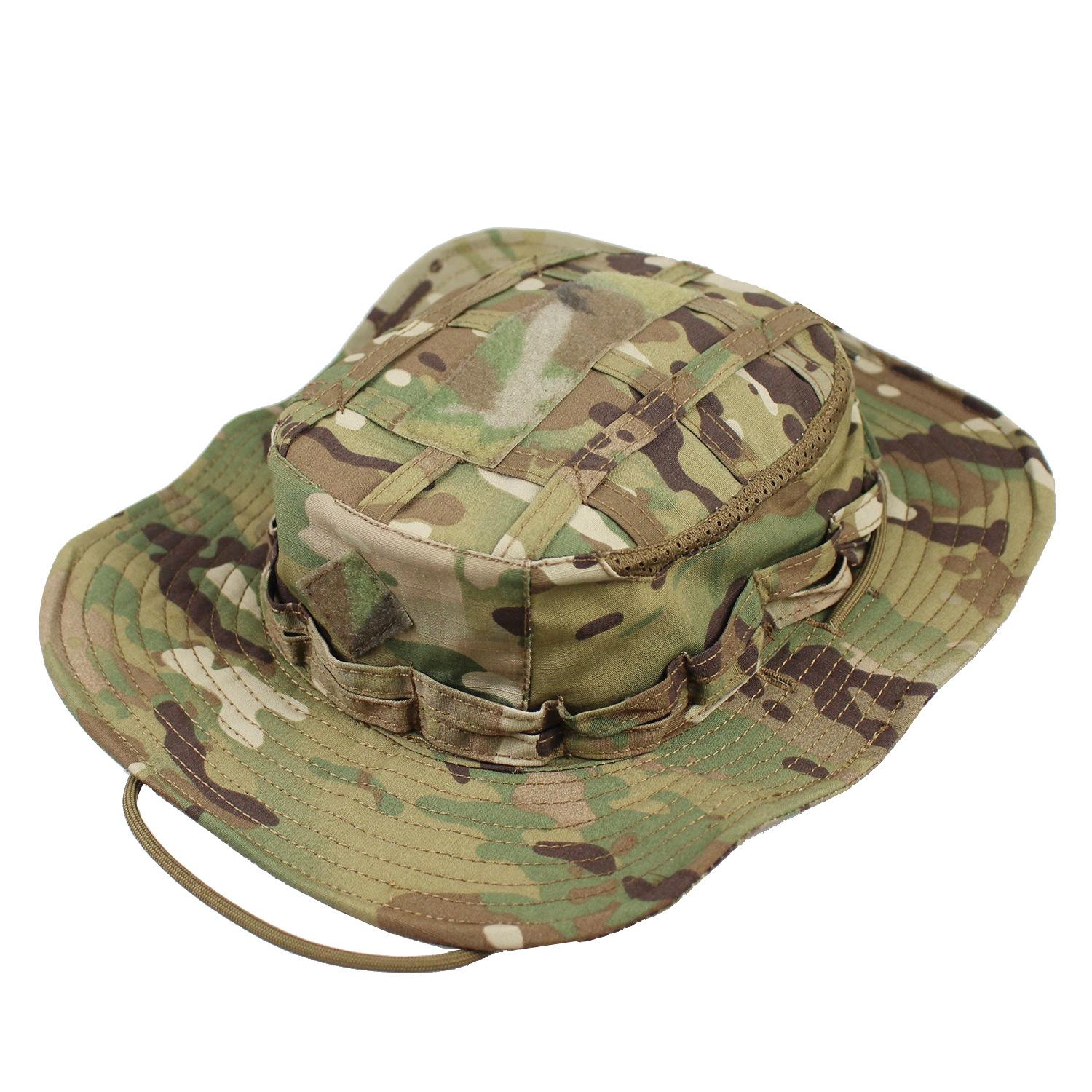 Nouveau Chapeau Boonie Tactique Camouflage Large Bord Chapeau Seau Benny Hommes Femmes Sports Extérieurs Chapeaux Multicam Pour Pêche Randonnée Chasse beige