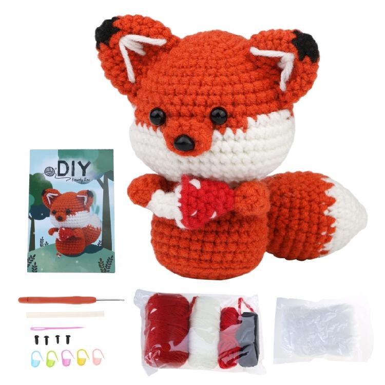 Cute Animal Kits Starter Pack, Crochet Animal Accessories Kits, DIY Crochet Kits