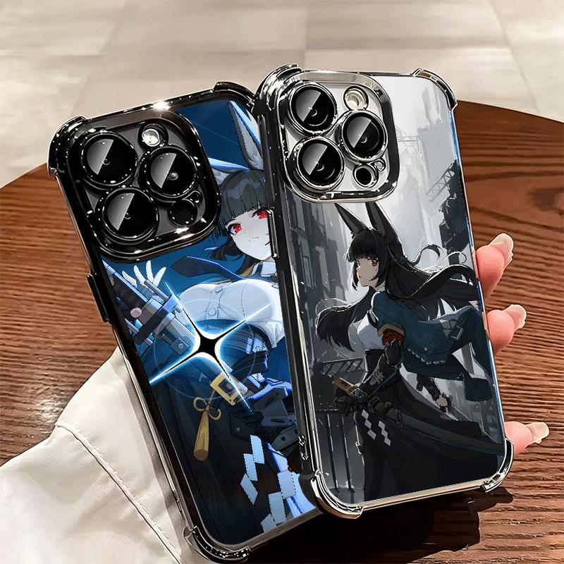 Zenless Zone Zero Hoshimi Miyabi Soft Phone Case For iPhone 15 16 17 Air 14 Pro Max 16E Plus 13 12 Mini Plating Anti-Fall Fundas