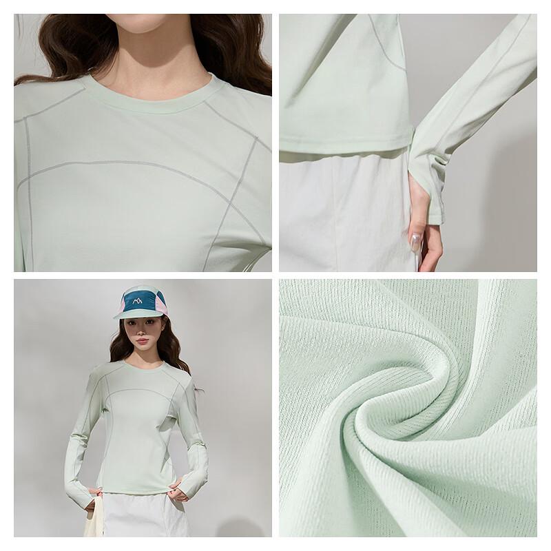 MJ STYLE Women's Quick-Dry Anti-Bacterial Long-Sleeve Sport Top