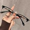 +0 +100 +150 +200 +250 Anti Blue Light Glasses Metal Frame Big Frame Reading Glasses Plus Diopters Square Frame