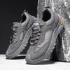 Men's shoes 2025 summer new men's outdoor hollow breathable mesh beach shoes lace-up soft sole comfortable casual shoes