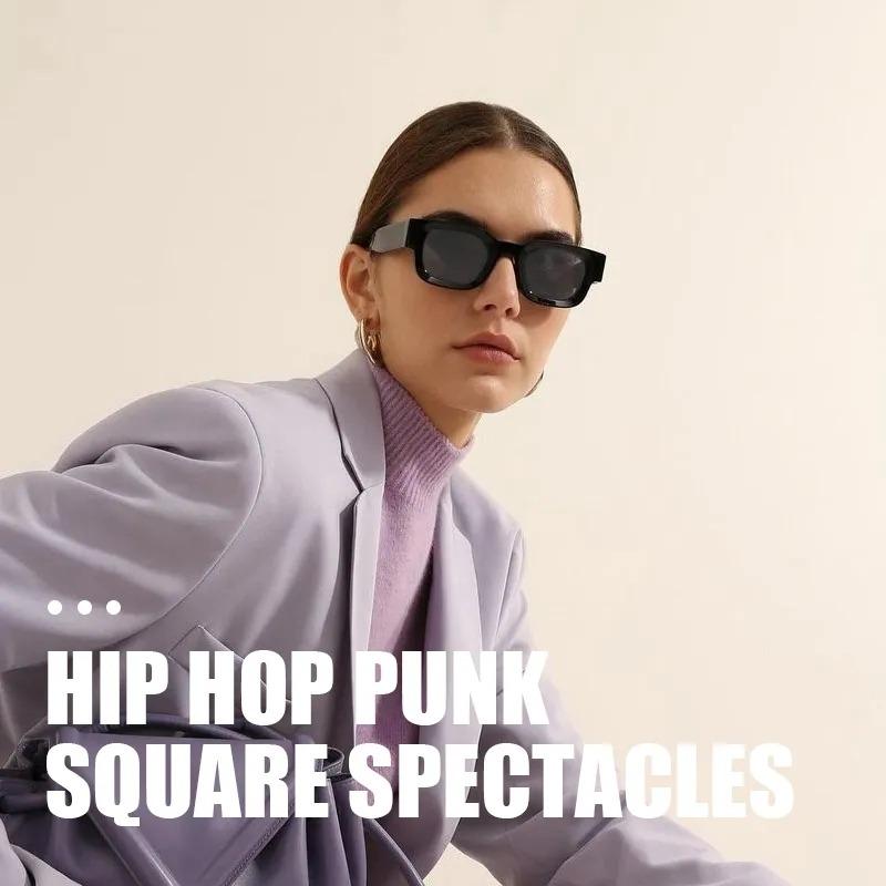Fashion Small Square Sunglasses Women Retro European and American Style Hip-hop Punk Shades UV400 Men Trending Sun Glasses